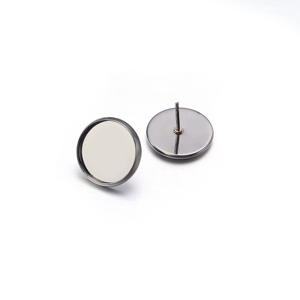 20pcs/Lot 6 8 10 12 20mm Cabochon Base Earring Studs Base DIY Earrings Blank Earring Base Cabochon Cameo For Jewelry Making