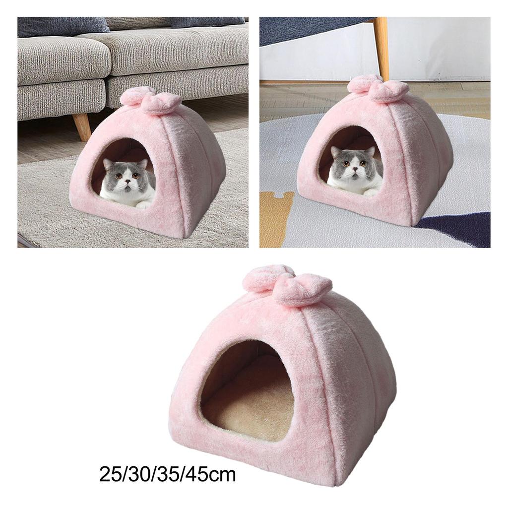 Haustierzelt Höhlenbett Katzenbett Innenkissen Zwinger Katzenhaus Haustier Katze Nest für Pudel