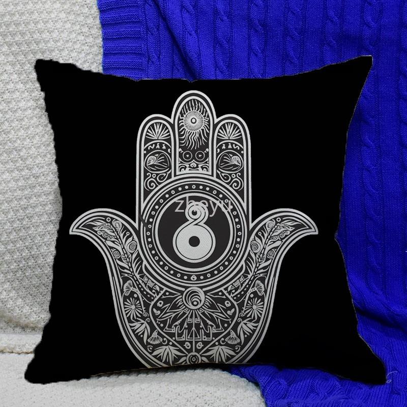 Halloween Party Decoration Pillowcase Ghost Pumpkin Castle Pillowcase Suitable for Home Living Room Sofa Room Decorations