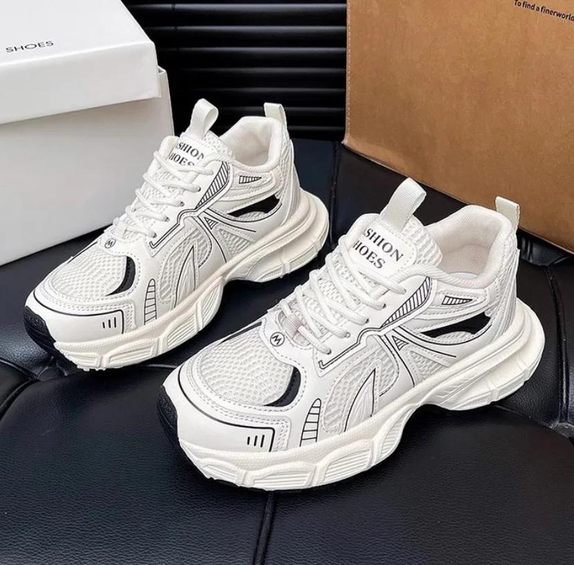 2025 Summer Sports Shoes for Women Platform Flat Shoes Woman Casual Trainers Ladies Chunky Sneakers Women Running Shoes