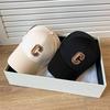 Bestickte Baseballkappe im koreanischen Stil, Unisex, Gesichtsformend, Outdoor-Mode