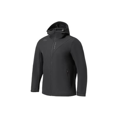 Li Ning Fitness-Serie Jacken Herren Schwarz Mit Kapuze Moderat Andere AFDS005-1