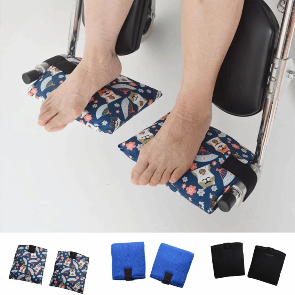 Slip Resistant Wheelchair Footrest Pads Foot Protection Pads Prevent Foot Being Scratched