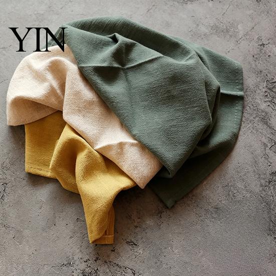 Dining Table Napkin Bohemian Linen Napkin, Rustic Machine Washable Fabric 16 Inch Farmhouse Style for Home Wedding Bridal Shower Baby