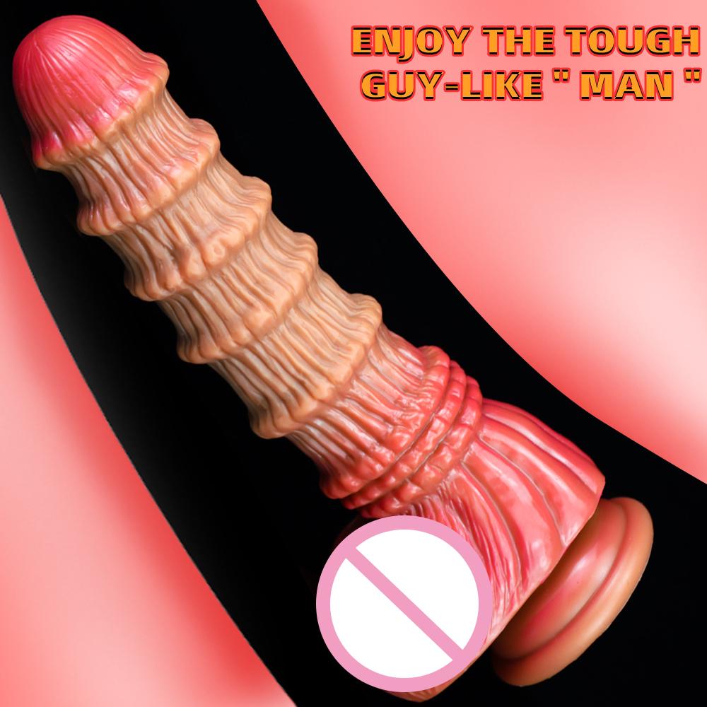 Realistická koňská dilda Silikonová prdel Masturbace Anální kolík Monstrózní penis Umělá sexuální pomůcka pro muže Dospělý