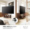 FITUEYES TV Stand K Series TV Stand with Compatible with Inch Large Load Capacity 80 with Perforated Height Large Storage Good Walnut Mount, Mobile,