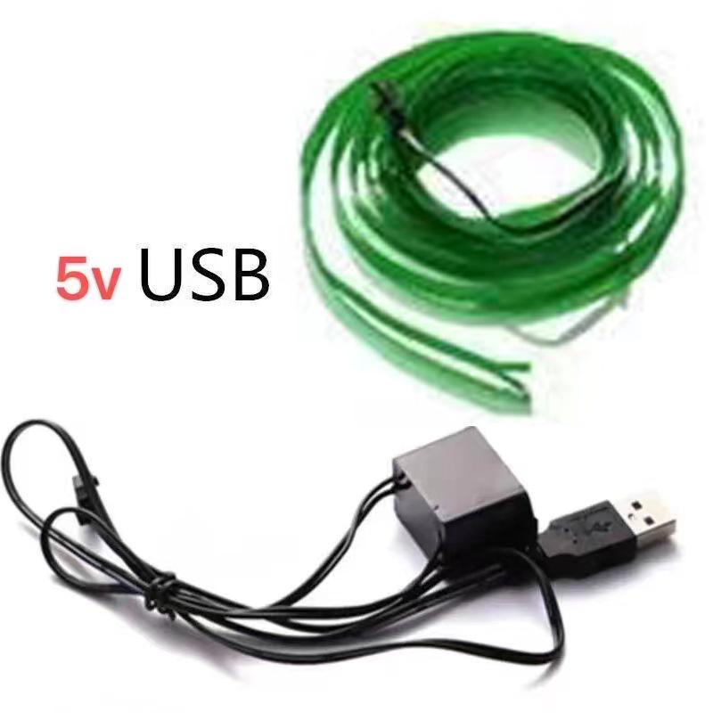 LED Multi-Color Ambient EL Wire Car Door Gap Light Strip