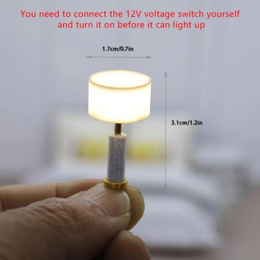 1PCS DIY Miniature Dollhouse Furniture 1:20 Mini Furniture Toy Lamp Desk Table Lamp  Baby Gift