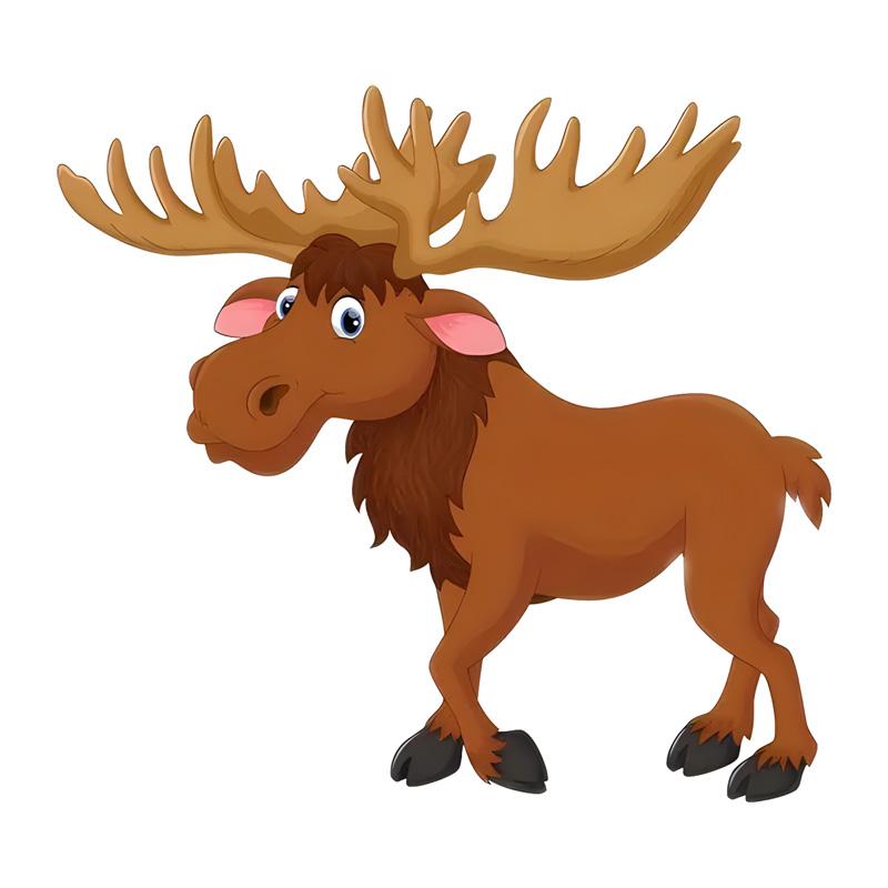 DS51#14x13cm Funny Moose Cartoon Car Sticker Vinyl Car Decal Covering Up Bodywork Scratches
