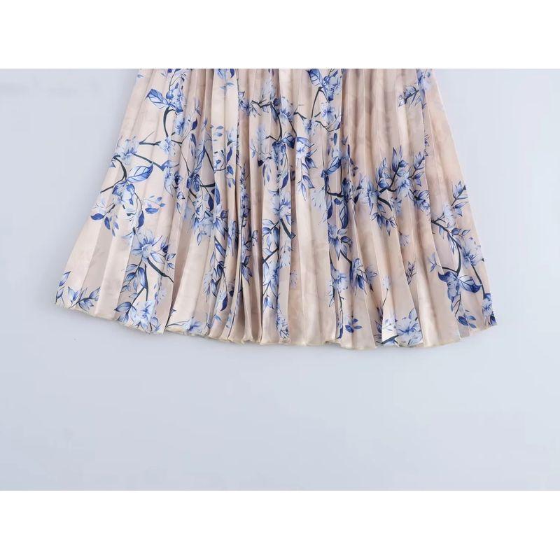 Jnleaog Summer New Arrival Women's Clothing Fashion Style French Fashion Commute Style Elegance Sleeveless Pleated Warehouse