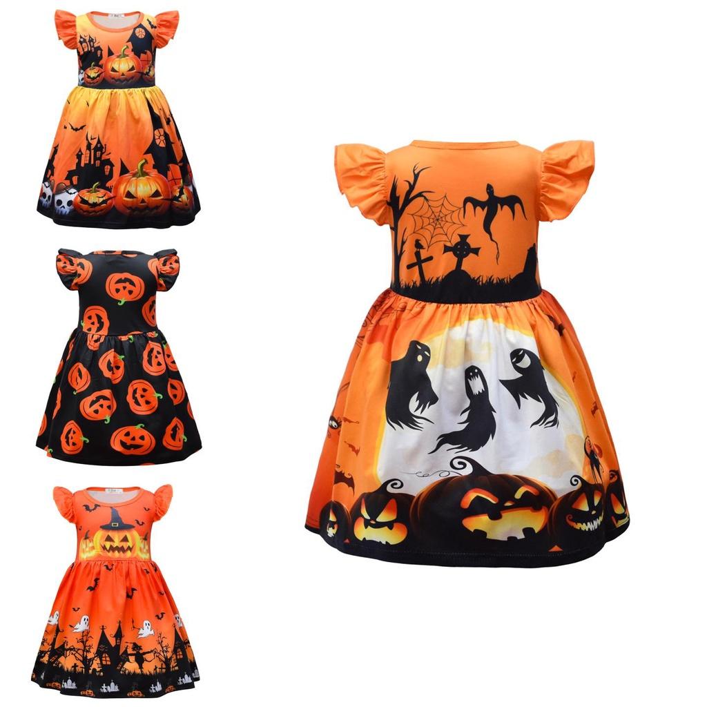 Girls Princess The Nightmare Before Christmas Dress Halloween Cosplay Skirt