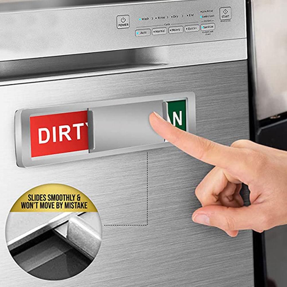 1 PC Dishwasher Magnet Clean Dirty Sign for Dishwasher Or Refrigerator, Magnetic Clean Dirty Dishwasher Magnet Indicator Marker