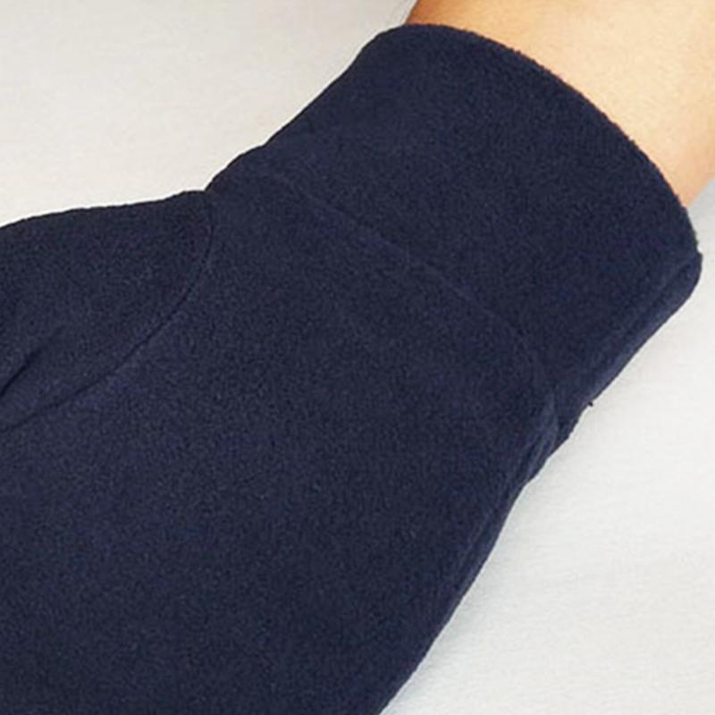 Winter Half Finger Gloves Women Men Soft Plush Fleece Warm Gloves Solid Color Hand Wrist Fingerless Mittens Fashion