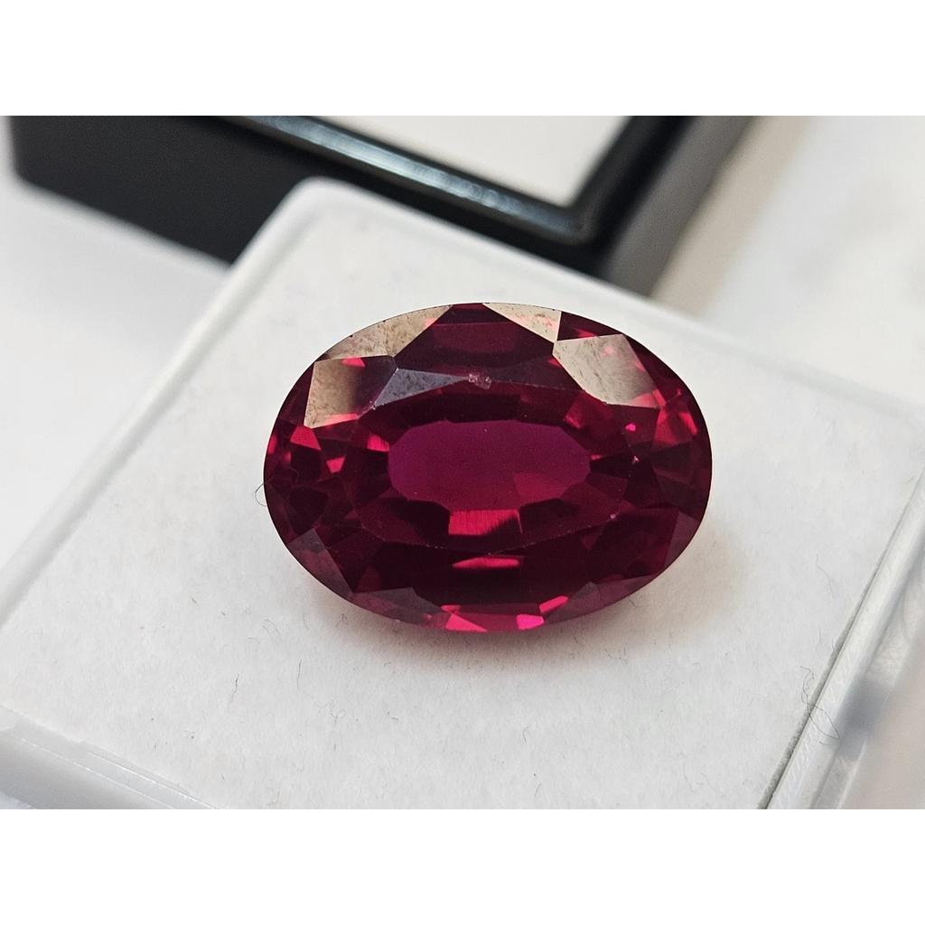 10+ Ct Natural Burma Red Ruby Oval Cut Beautiful Certified Loose Gemstone