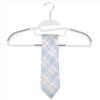 8 Pack S-Shape Non Slip Plastic Shirt Hanger with Tie Bar In White