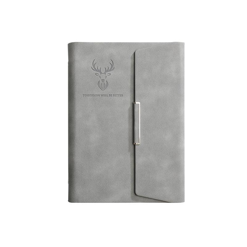 Tri-fold Loose-leaf Book A5 Business Notebook Imitation Leather PU Meeting Minutes Notepad
