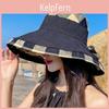 Cotton Patchwork Sun Hat With Wide Brim For Summer Beach And Outdoor Activities