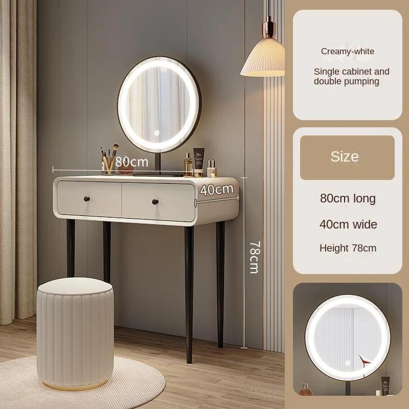 Modern Mirror Dressing Table Minimalist Nordic Make Up Vanity Tables Dressing Small Tocador Home Furniture