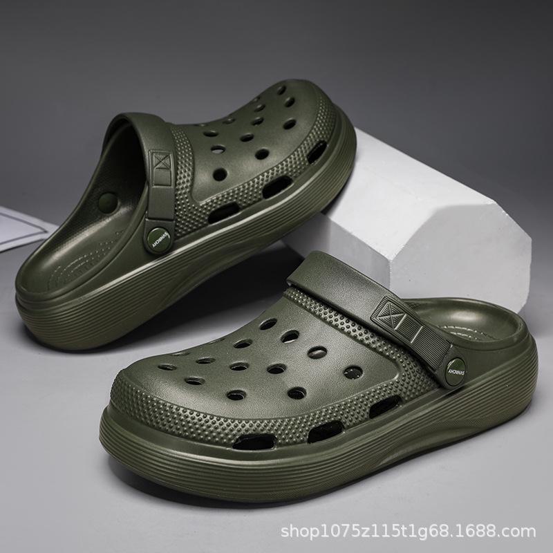 Baotou 2024 Men's EVA Beach Slippers – Non-Slip, Breathable Outdoor Shoes