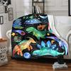 1 Stück DinoGalaxy Leichte Flanelldecke, Bequeme und Warme Decke, für Büro und Camping Schlafsofa, Wohnzimmer088