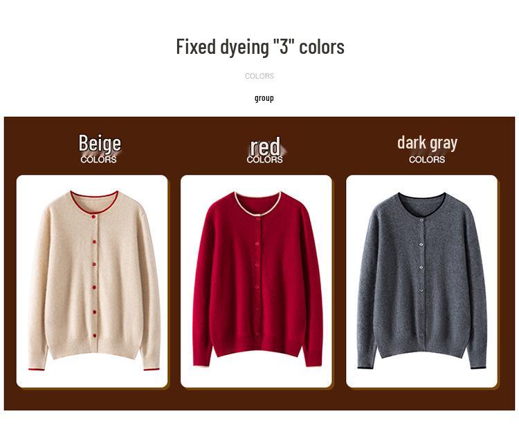 Versatile Soft Cashmere Knit Cardigan: Autumn/Winter Fashion, Solid Color, Faux Two-Piece, Warm & Comfy