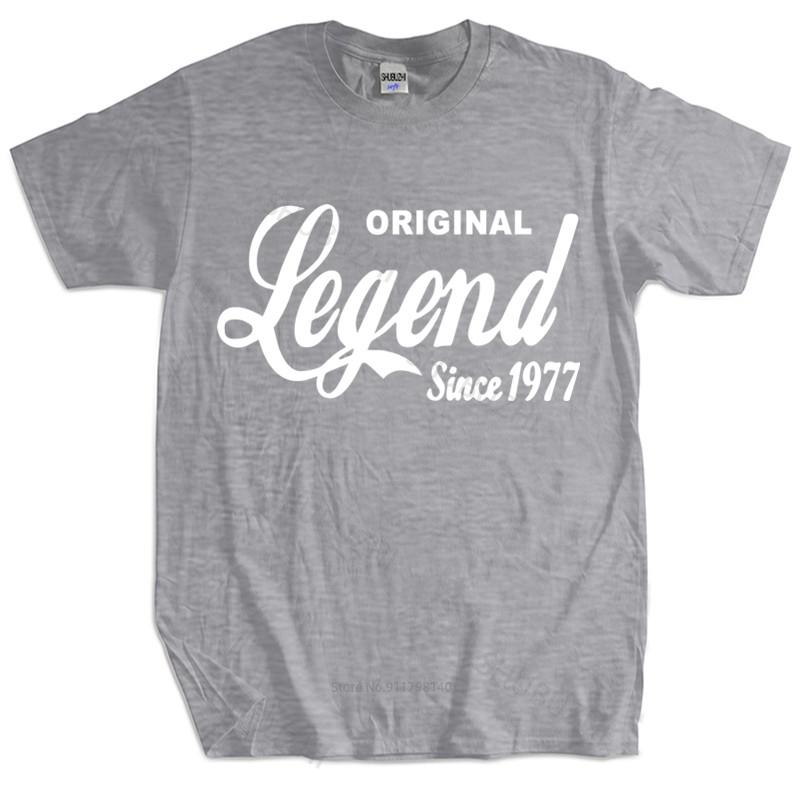 New Fashion T-shirt Cotton Tees Birthday T Shirt Gift Year Present Born Age Made Vintage Mens Funny 1977 44th Cotton T-shirt