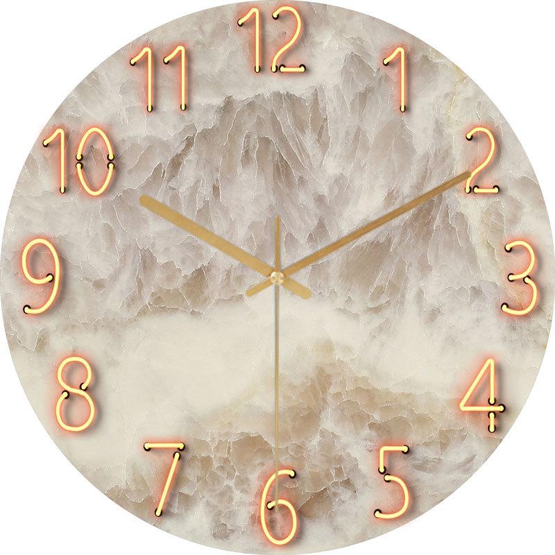 Digitale Wanduhr, 30 cm, Plexiglas-Quarzuhr, leise, einfache Uhr, Wohnzimmer, Quarznadel, Heimdekoration