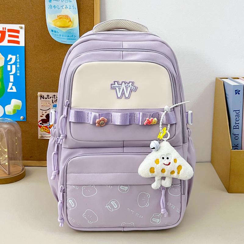 Schoolbag backpack for women's small fresh junior high school primary school students 45th and 6th grade girls backpack New student schoolbag