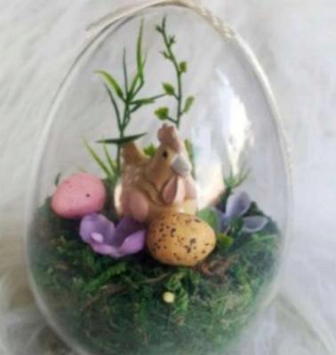 Acrylic Eggs for Decoration Standing 9cm 5pcs.