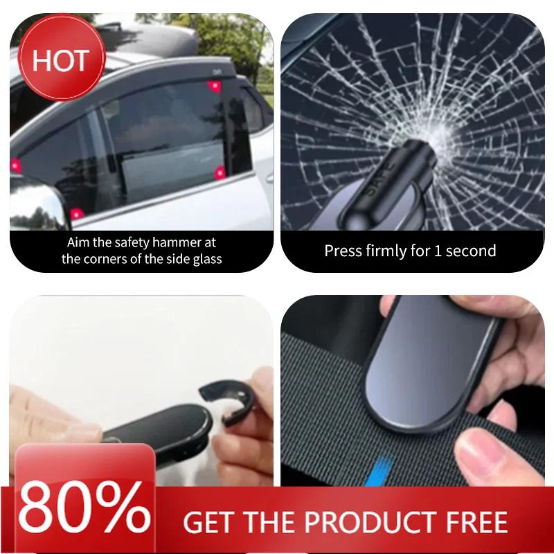 Hot 2025 Safety Hammer Car Escape Window Breaker For BMW G30 G38 6GT G32 X3 X5 X6 E70 E71 F15 F10 F30 F35 F45 F48 F39 F52 F48 G0 rosso