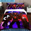 3PCS Robot Invasion Alert 3pcs Bedding,Including 3PCS Duvet Cover And 2pcs Pillowcases Perfect for Christmas,Ideal for Bedroom, Dormitory