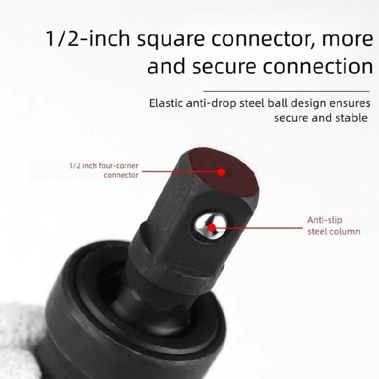 Professional 1/2Inch Drive Universal Joint Adapter Reinforced Steel Construction Square Socket For Power Tool