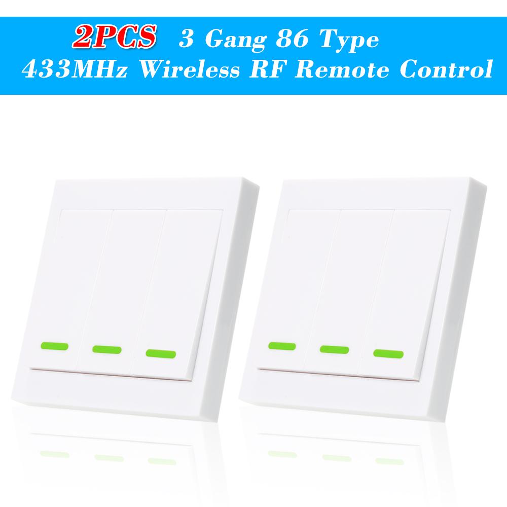 SONOFF Druckknopf-Wandlichtschalter-Fernbedienung 1 Gang 86 Typ EIN/Aus-Schalterfeld 433 MHz