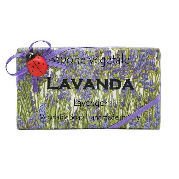 Alchimia handgemachte Seife 3-teiliges Geschenkset + Einkaufstasche, LAVANDA (Lavendel), 1 Satz, 600g