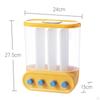 Wall Mounted Dry Food Divided Dispenser, Cereal Storage Box Grains Rice Nut Organizer for Home