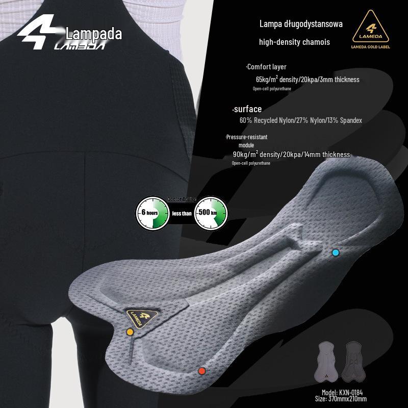 Kuanglan Men's High-Elastic Moisture-Wicking Cycling Bib Pants