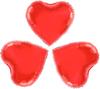 Red Valentine' Day Heart Foil Balloons 23cm 3 Pcs