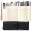 24pcs/set Wooden Handles Acrylic Paint Brushes Set Colorful Watercolor Paint Brush Pen  Adult