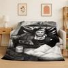 Retro Scarface Classic Movie Tony Flannel Blanket Soft Warm Throw Blanket for Bedroom Living Room Bed Travel Camping Picnic