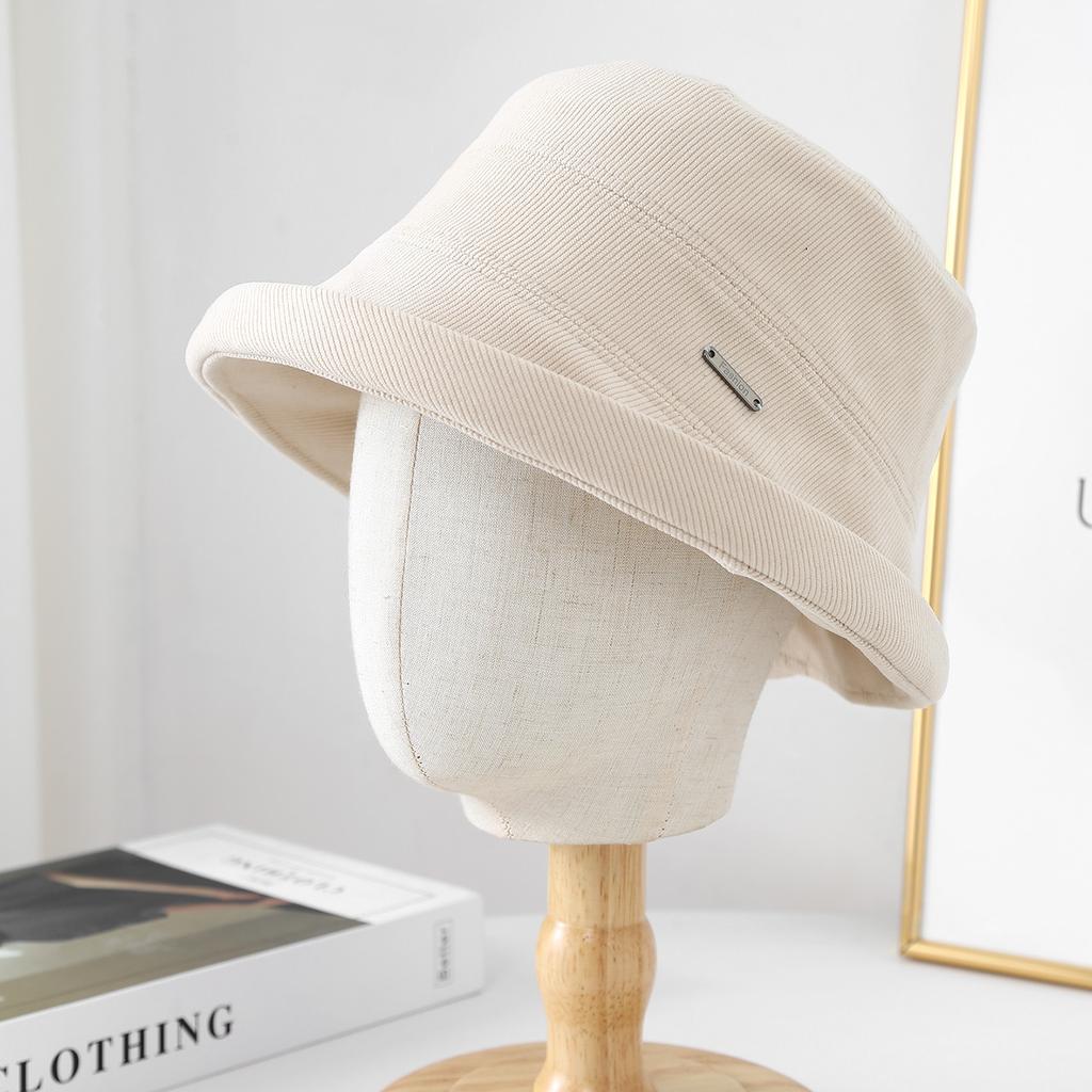 Einfarbiger Damen-Eimerhut für Frühling und Herbst, Sonnenschutzhut mit breiter Krempe für Outdoor-Aktivitäten, Strand & Reisen, UV-Schutz