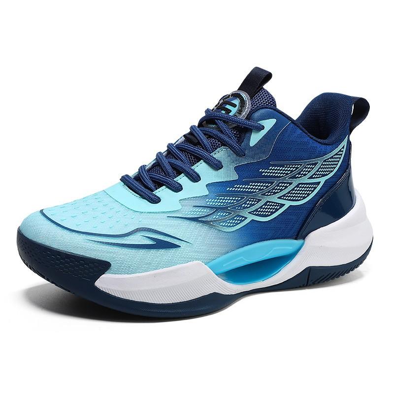 Unisex Low-Cut Basketball Shoes Mesh Upper Breathable MD Sole Court Training Sneakers