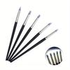 1set Manicure 5pcs Soft Silicone Pen, Small Head Silicone Embossing Pen, Nail Art Brushes Set, Soft Silicone Tips,nail Art Brush