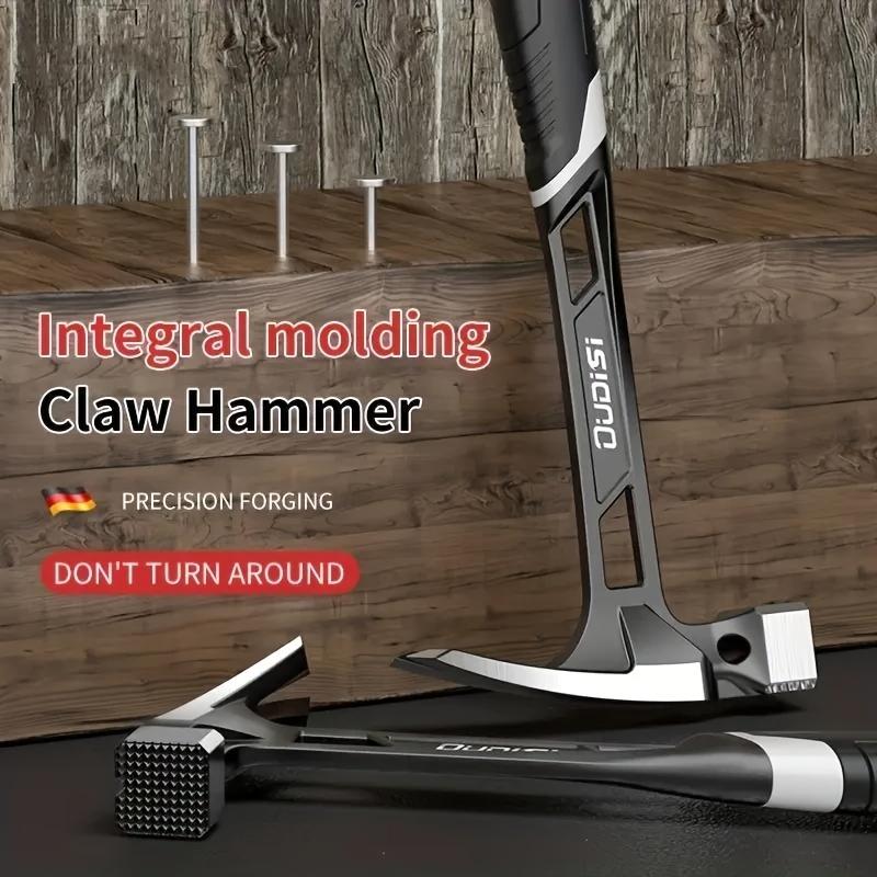 1pc Professional Woodworking Mallet - Integral Molded Anti-Vibration Handle, Non-Slip Multi-Functional Hammer for Carpentry