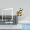 Acrylic Elephant Side Table with Crafts Animal Sculpture Decorative Figurine for Small Room Decor
