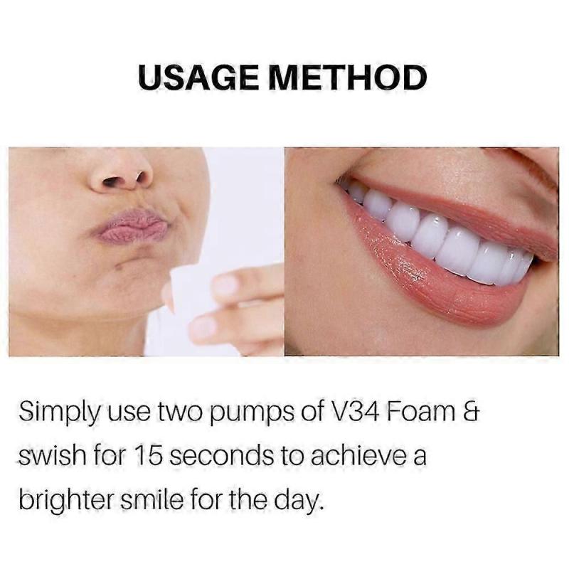 3Pcs Teethaid Mouthwash,Foam Mousse Toothpaste,Teeth Whitening Calculus Stain Removal