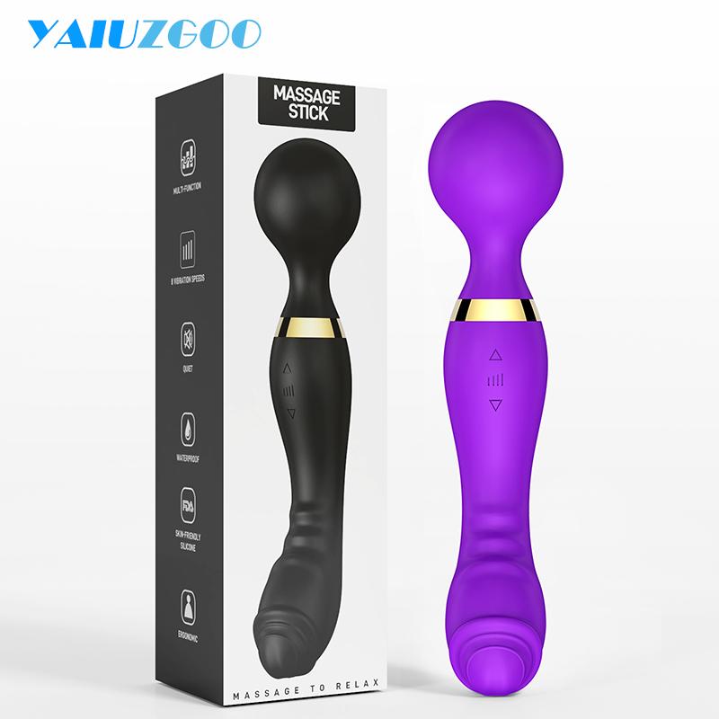 Powerful Wand Vibrator for Woman 28 Vibration Dual Motors AV Magic Wand Dildo G Spot Massager Clitori Stimulator Adult Sex Toys