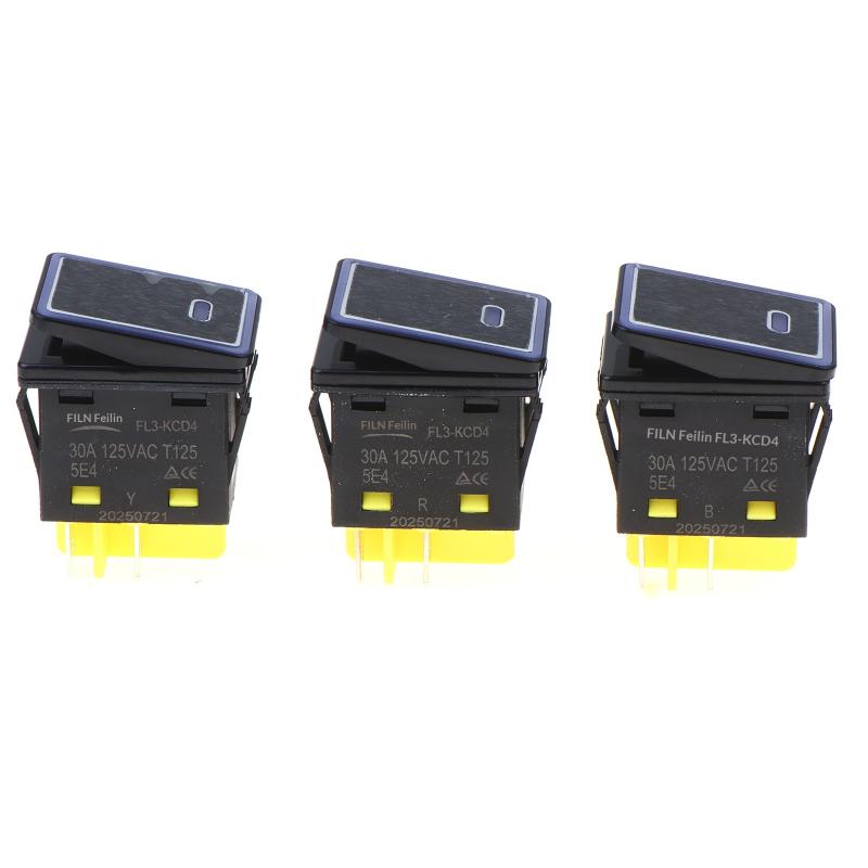 30A 110V 220V Heavy Duty Dpst Ip67 4 Pin Sealed Waterproof T85 Auto Boat Marine Toggle Rocker Switch With Led Light
