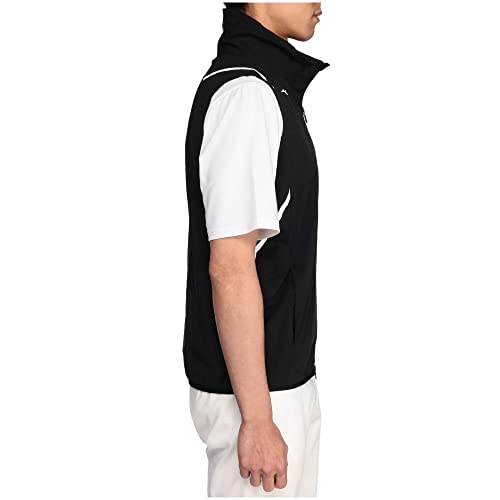 Mizuno Cold Charge Vest for Golf, Includes 7 Ice Packs, Cools and Combats Heat, Men's, Black, XL, E2JE2050