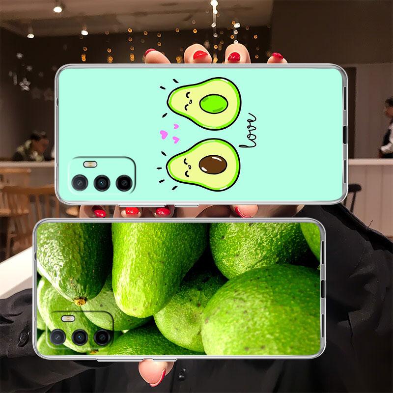 IK8 Avocado fruit art Transparent Phone Case for Motorola Moto Edge 20 30 40 50 S30 Fusion Ultra Pro Neo Lite + G200 G23