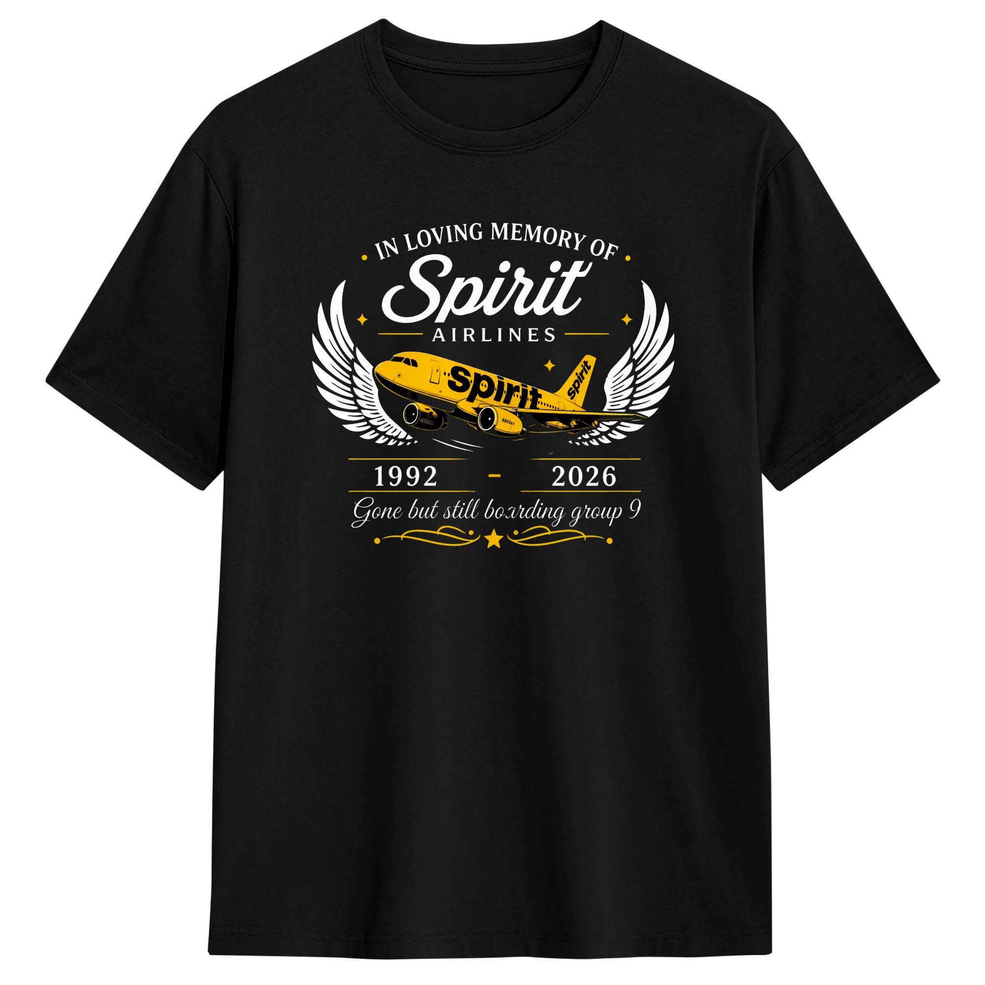 

Spirit Airlines American Airlines T Shirt Summer Cotton T-Shirts For Mens Trendy Cool Tshirt Short Sleeve Streetwear Clothing 5XL різнокольоровий
